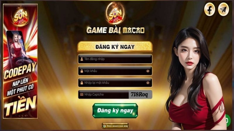 Từng bước đăng ký tham gia game Sunwin