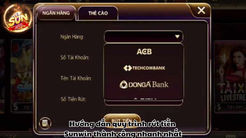 Hướng dẫn quy trình rút tiền Sunwin thành công nhanh nhất Hướng dẫn quy trình rút tiền Sunwin thành công nhanh nhất