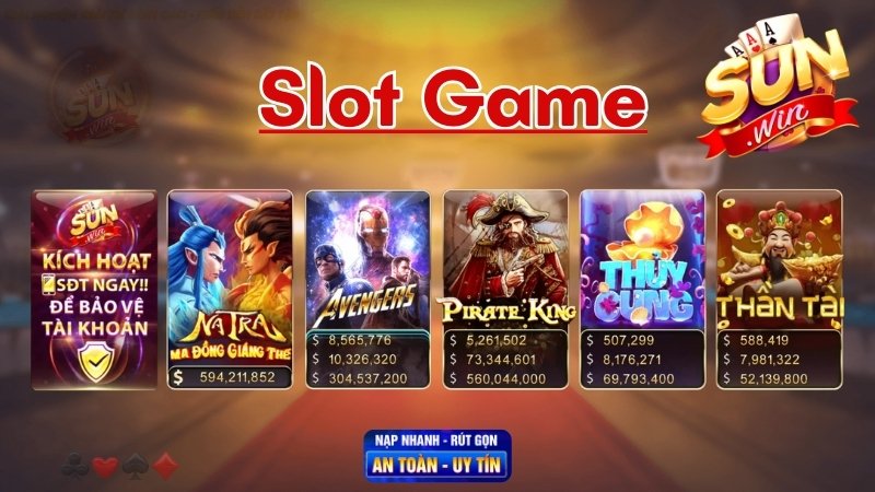 Slot Sunwin - Top những tựa game được chơi nhiều nhất Slot Sunwin - Top những tựa game được chơi nhiều nhất